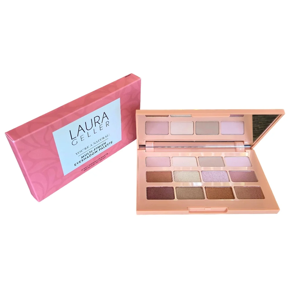 Laura Geller You’re A Natural Multi-Finish 12 Eyeshadow Palette Rose & Taupe NIB - Picture 2 of 11